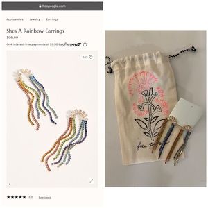 Free People Rainbow Earrings